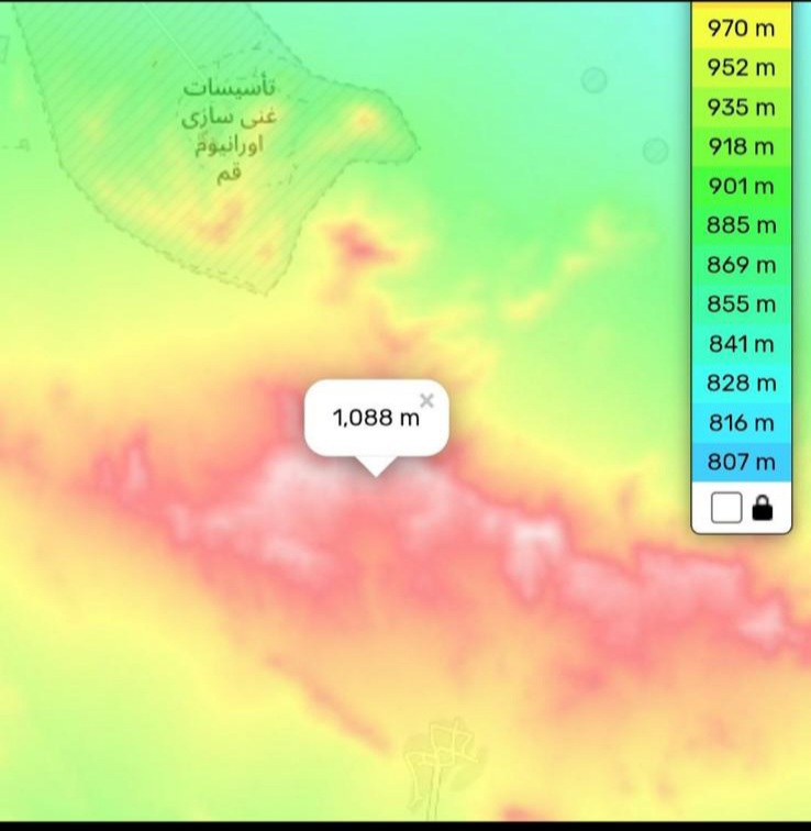 Mapa de calor con profundidad de Fordow